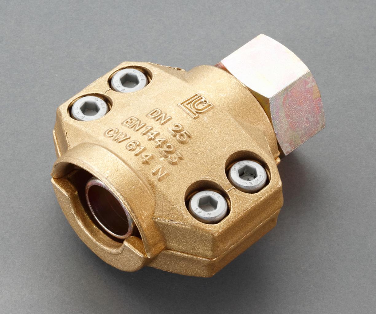 エスコ 38mm用雌ねじ セーフティーホースクランプ スチーム・温水用 EA141BM-14