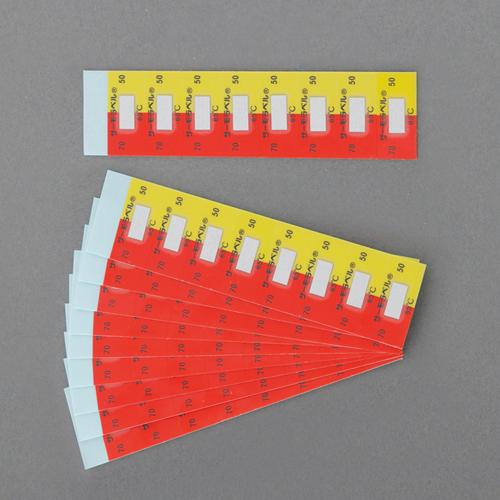 エスコ 65°C 示温材(サーモ下げ札/組みあわせ型/80枚) EA722ZJ-65