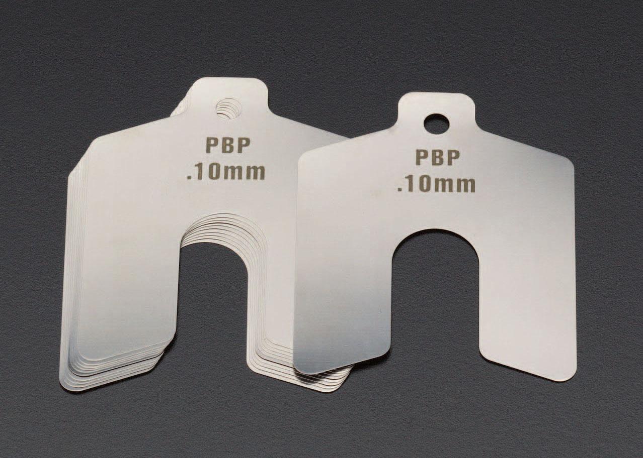 0.70mm/125x125mmスロッテッドシム(ステンレス/10枚) 125×125mm(41mm)
