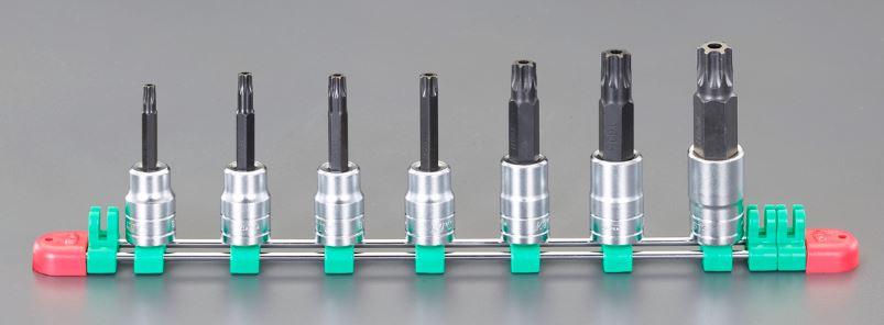 \"1/2\"\"DR/T30ーT70[TORX]ビットソケット(イジリ止)\"  T30・T40・T45・T50・T55・T60・T70