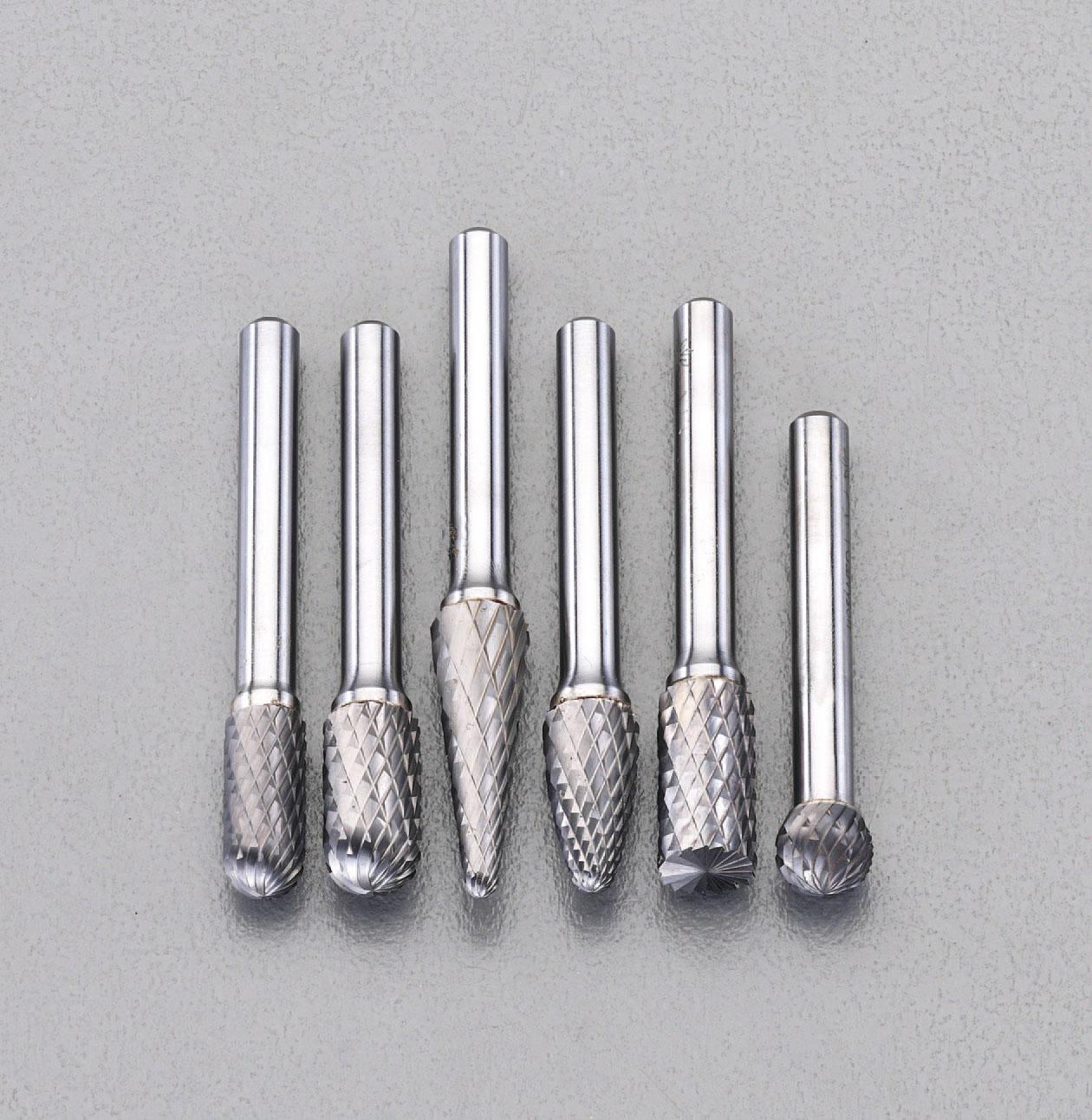 6本組超硬カッター(鉄鋳物用・6mm軸) 110×95×25(H)mm