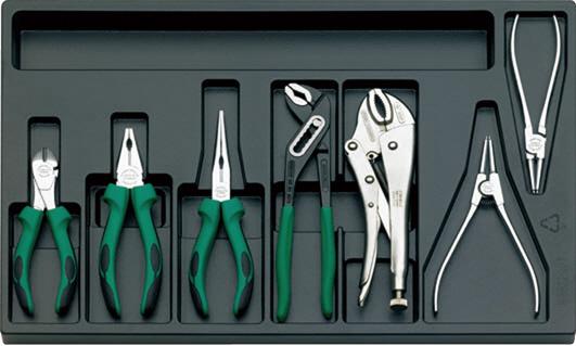 7本組プライヤーセット 530×350×40(H)mm