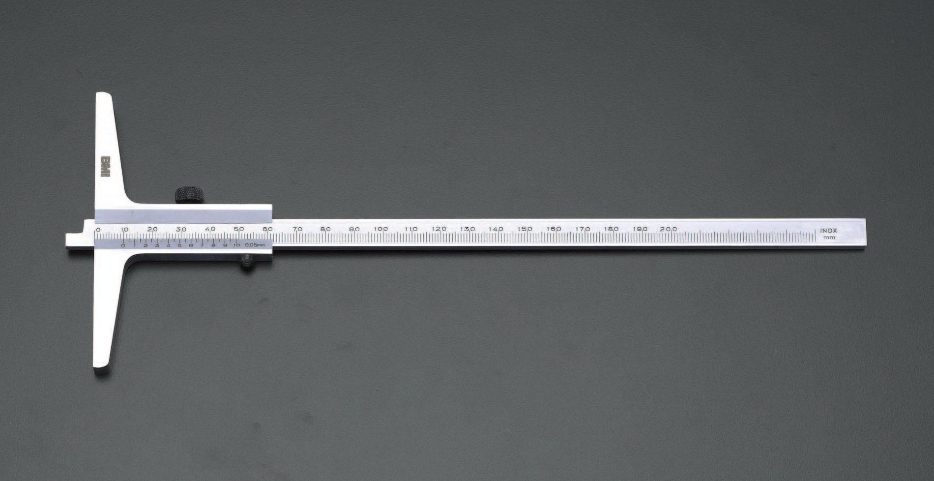 エスコ 150mmデプスゲージ EA725F-1