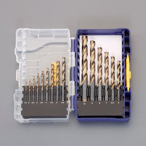 エスコ(ESCO) ドリルセット(15本組/HSS) 1.5-10.0mm EA824AA-2A