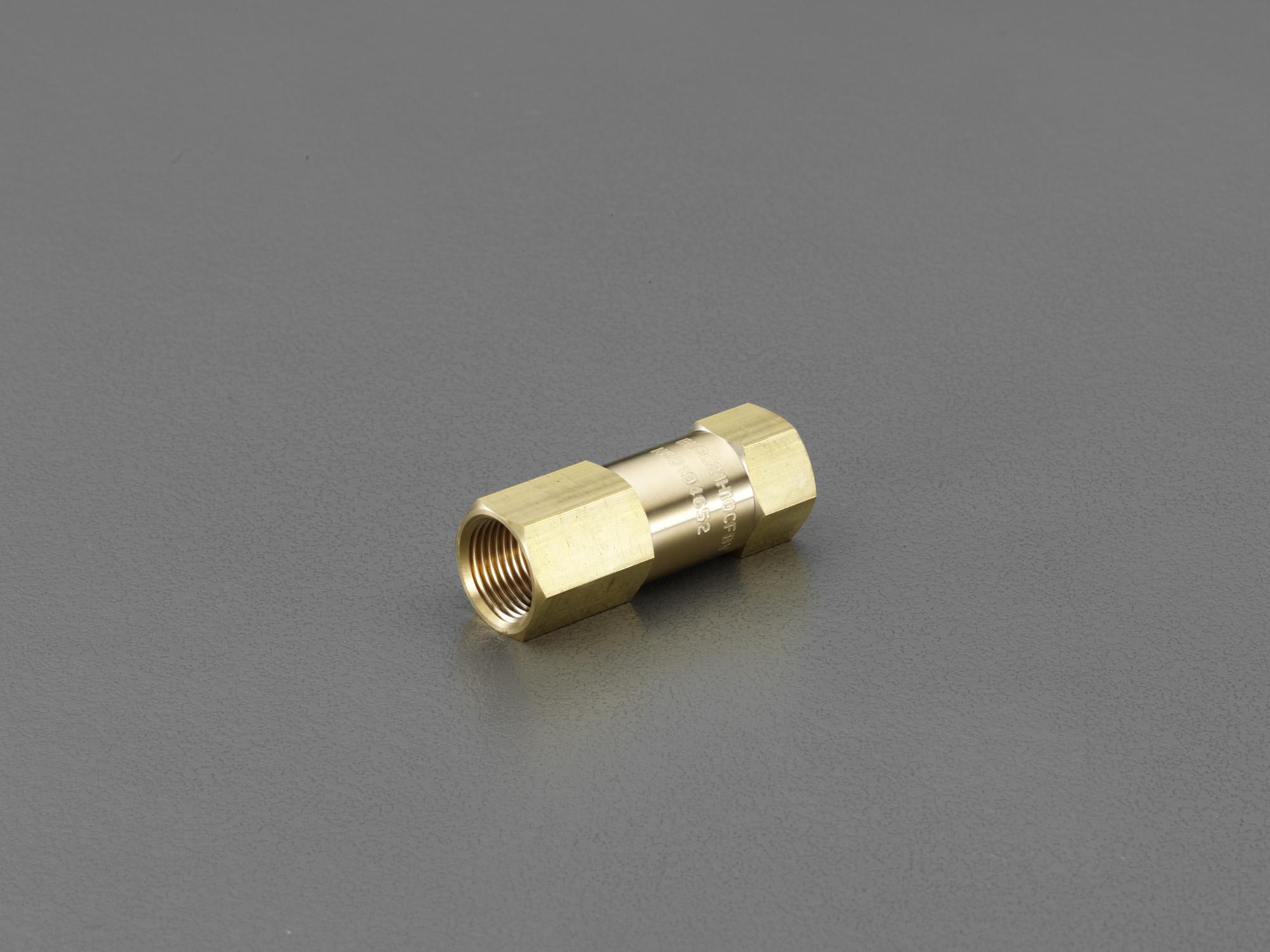 エスコ Rc1/2\"ラインチェックバルブ(高圧用) EA153EE-24"