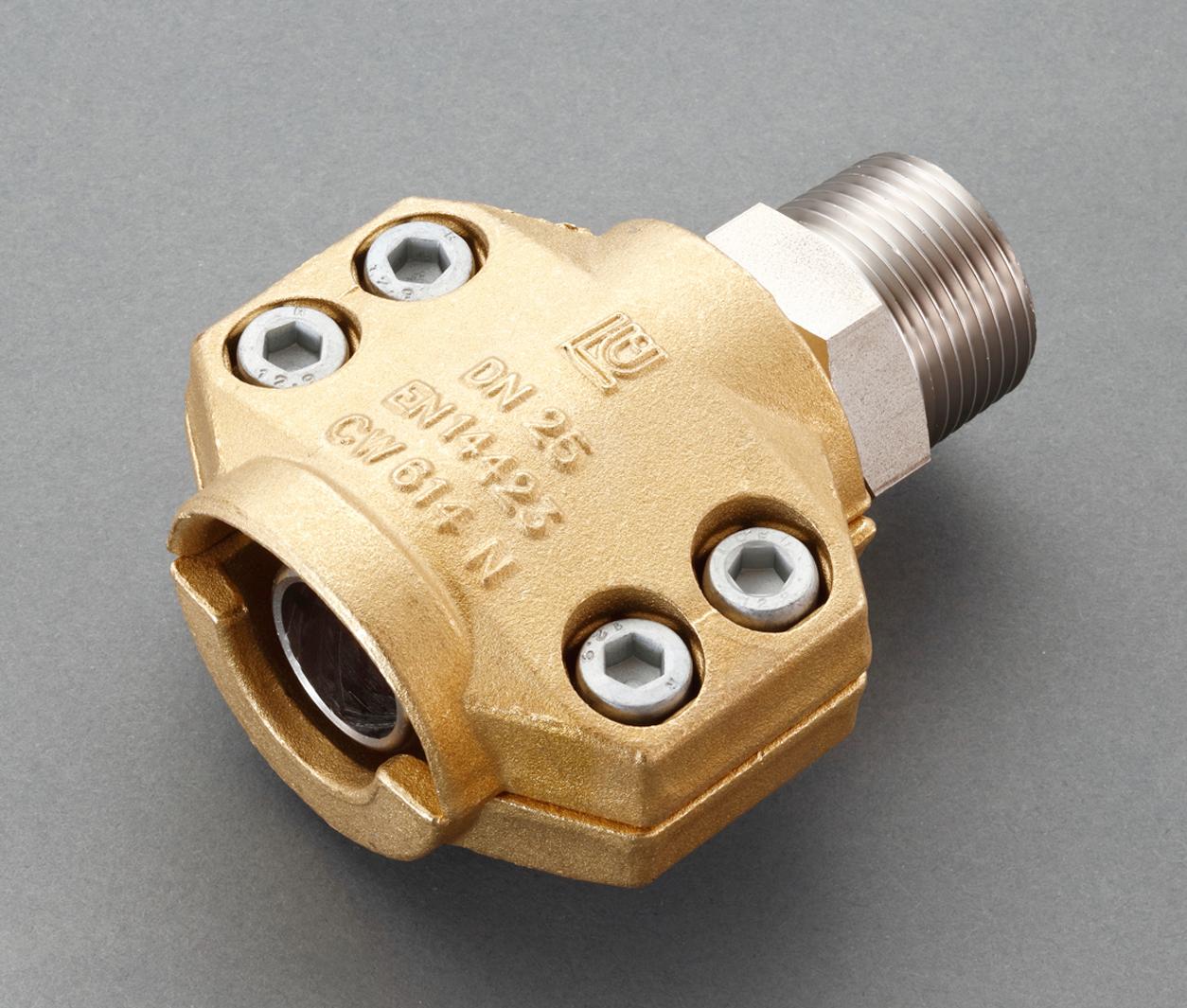 エスコ 13mm用雄ねじ セーフティーホースクランプ(スチーム・温水用) EA141BL-104