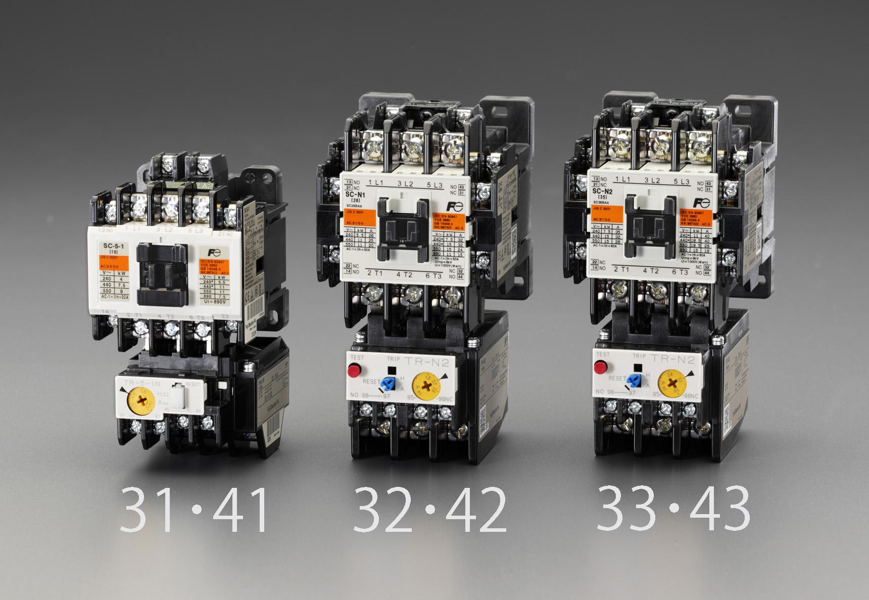 100V/200V・4.0 kw 電磁開閉器(標準形) EA940NA-31
