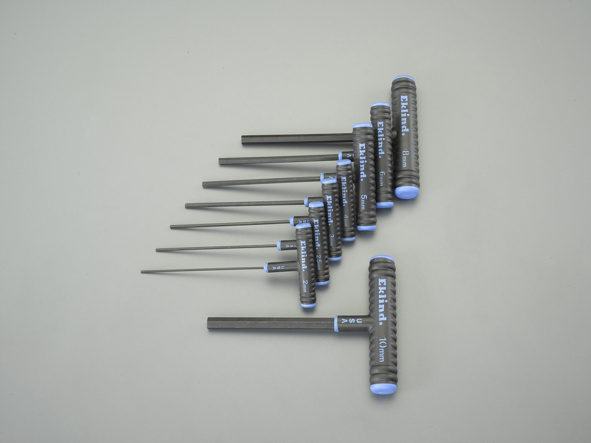 エスコ 2-10mm/150mm/8本組 [Hexagon] T型レンチ EA573BM-1