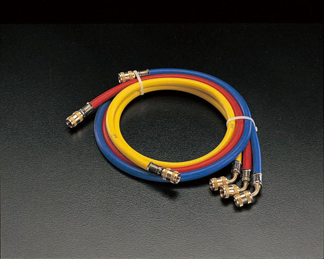 150珊/R32/R410Aチャージングホース(3本組  UNF1/2ー20(5/16”太陽面爆発) 花・ガーデン・DIY-DIY・工具
