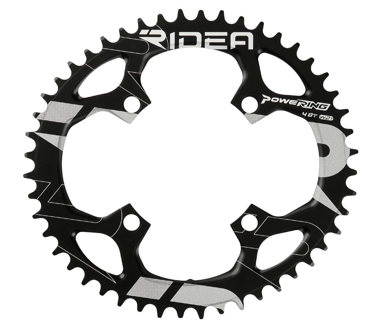 RIDEA Powering L W2T 4arms 48W2-LM4S1 48T BCD:104mm ブラック 147-06312｜ポッチ 11,835円
