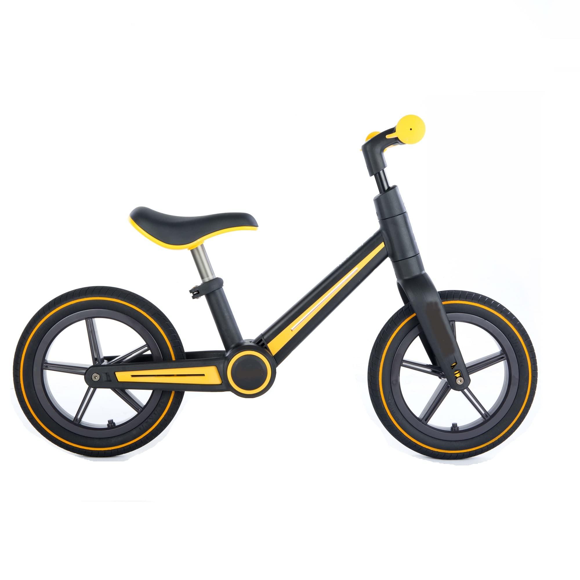 エムエム(M&M) 折りたたみ式ファーストバイク 12インチ イエロー プッシュバイク Folding First Bike 12|ポッチ