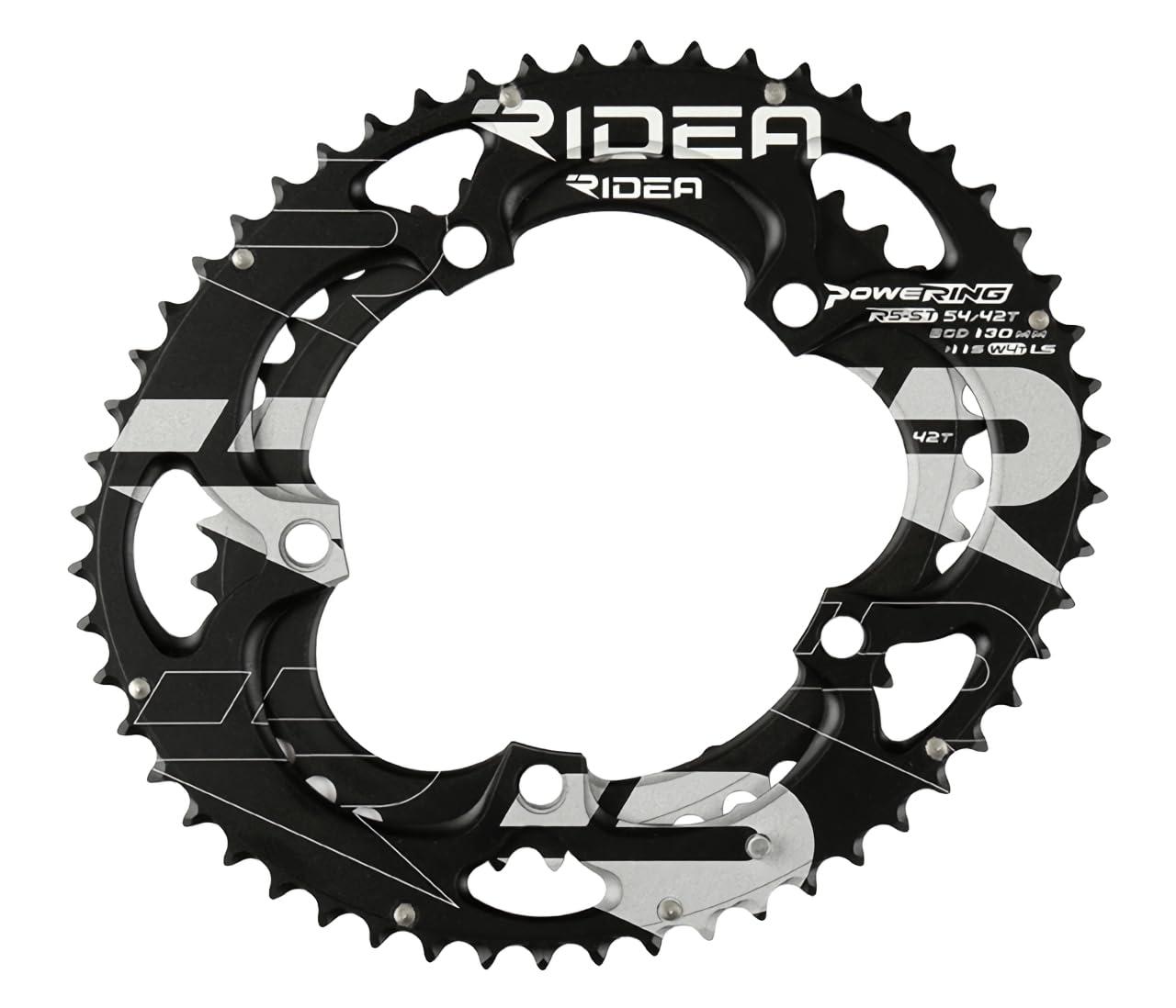 RIDEA Powering LS W4T 5arms 54/42W4-LSR5ST 54/42T BCD:130粍 147-05061 チェーンリング-スポーツ・アウトドア-自転車・サイクリング