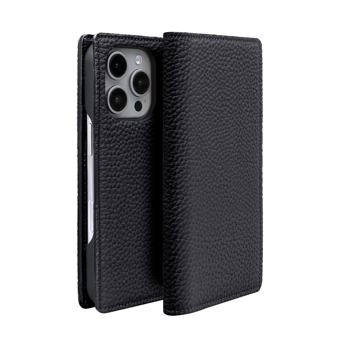 ABBI SIGNATURE シュランケンカーフ MagSafe相応う当用日記入れもの for iPhone 16 Pro 黒いこと青色 ABS27295i16PR スマートフォン・タブレット-ケース・カバー