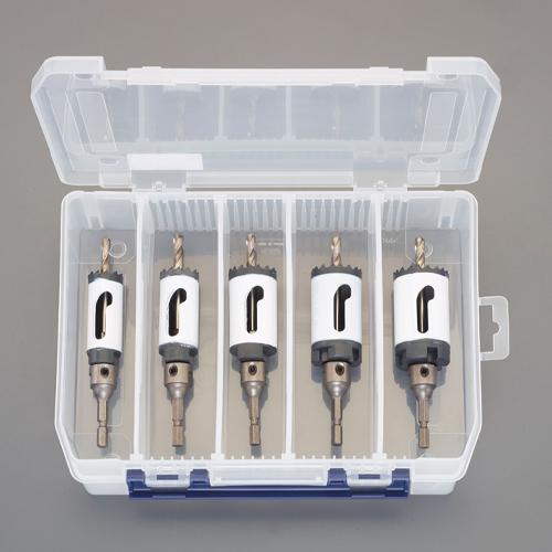 22ー35mmホールソーセット(六角軸/HSS) 255×190×60mm 12,436円