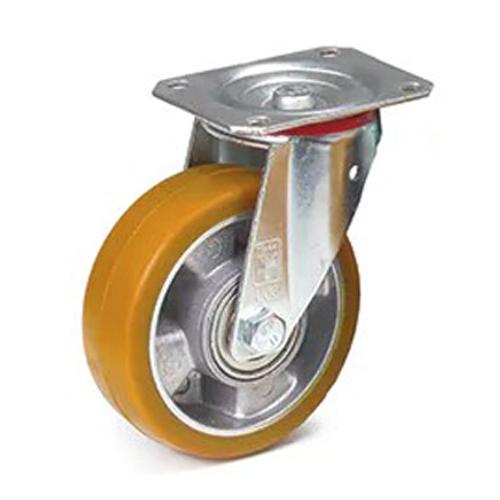 ESCO 125mm キャスター 自在金具/ポリウレタンタイヤ EA986CN-125