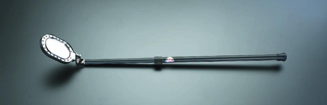 エスコ 75x110mm/0.6-1.0m点検ミラー(LEDライト付) EA724BB-1