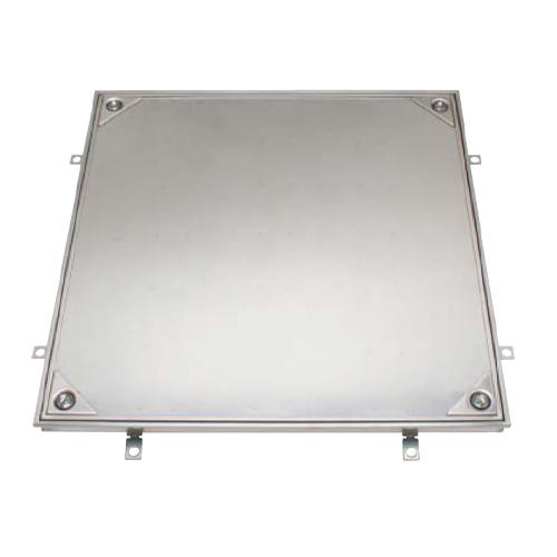 ESCO 450角用立ち会い場ハッチ 張物用/雄捩子固着させる式施錠印字機 EA997LE-62