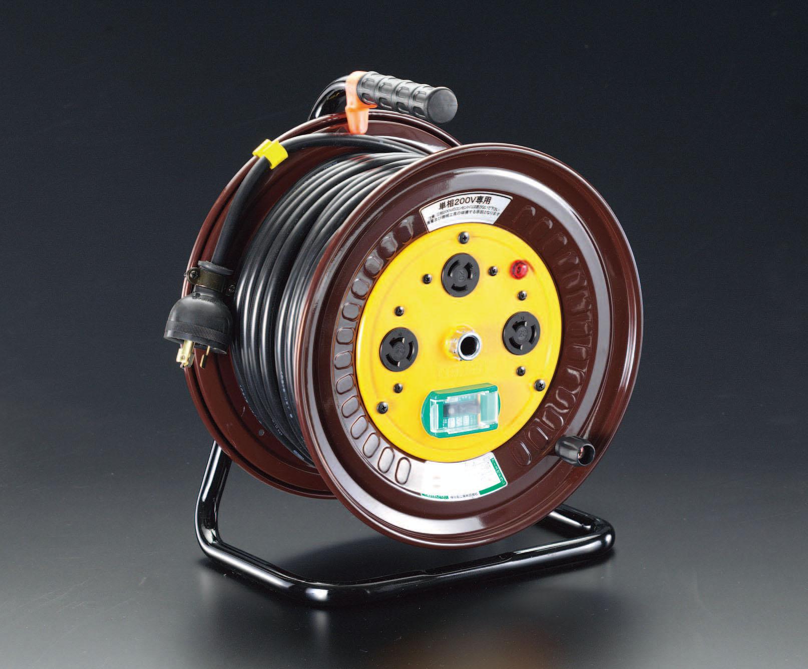 AC200V/22A/30m 吊りひも木管(単相・短絡差しつかえる器付