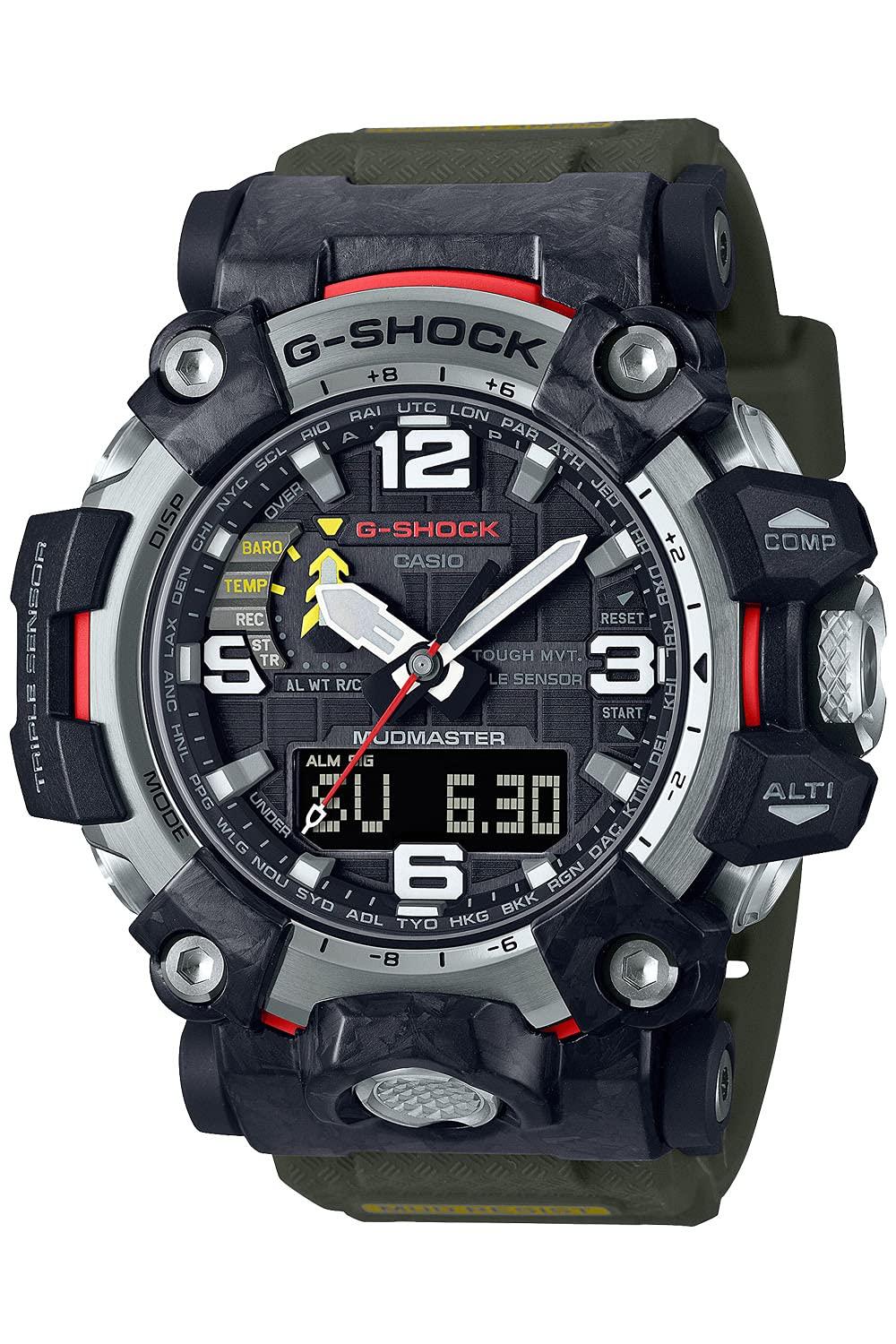 [カシオ] 腕時計 ジーショック 【国内正規品】MUDMASTER 電波ソーラー GWG-2000-1A3JF メンズ グリーン