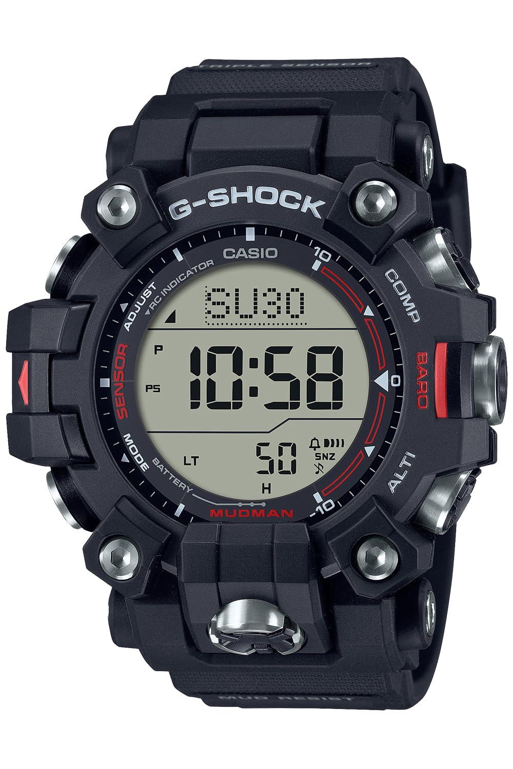 [カシオ] 腕時計 ジーショック 【国内正規品】 MUDMAN 電波ソーラー バイオマスプラスチック採用 GW-9500-1JF メンズ ブラック