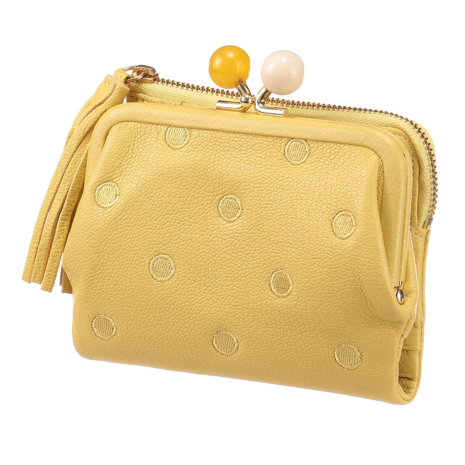 虎屋ういろ×perche(ペルケ)×earコラボがま口折り財布　本革 ear PAPILLONNER（イアパピヨネ）の「虎屋ういろ×perche(ペルケ)×ear