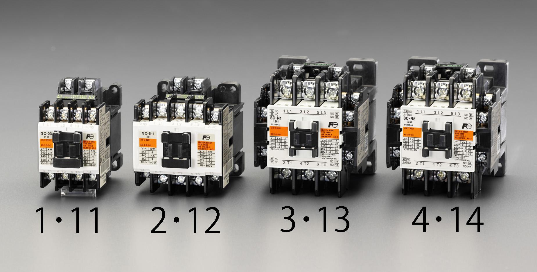 200V/200V・5.5 kw 電磁接触器(標準形) EA940NB-13