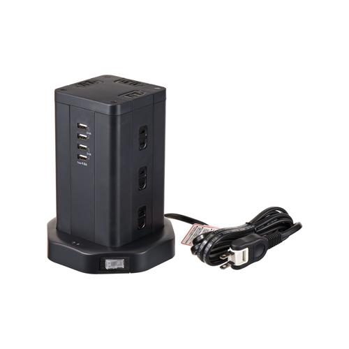 AC100V/14Ax2m水道栓(12口/USB界面/主柱型)  150(W)×145(D)×192(H)粍