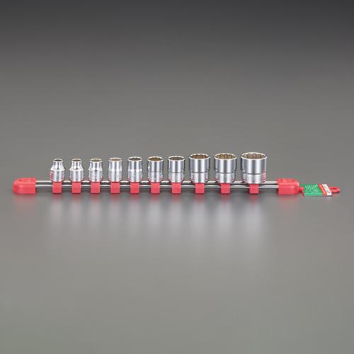 ESCO [10個組] ソケットセット 3/8"DR/7-22mm EA618PL-1｜ポッチ