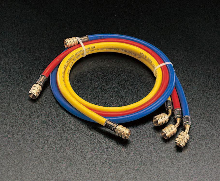 [R404A・R407C] 100cm チャージングホースセット EA104LM