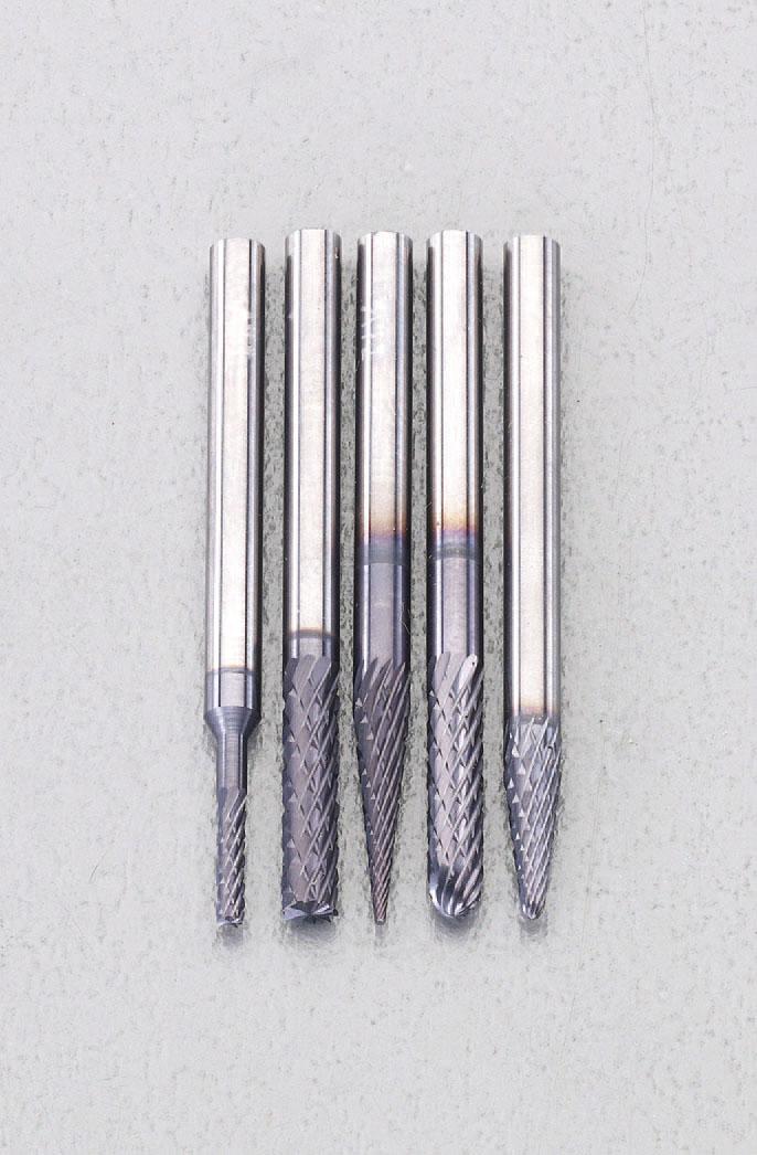 エスコ 5本組/3mm軸[TiAINコート]超硬バーセット EA819XS 8,755円