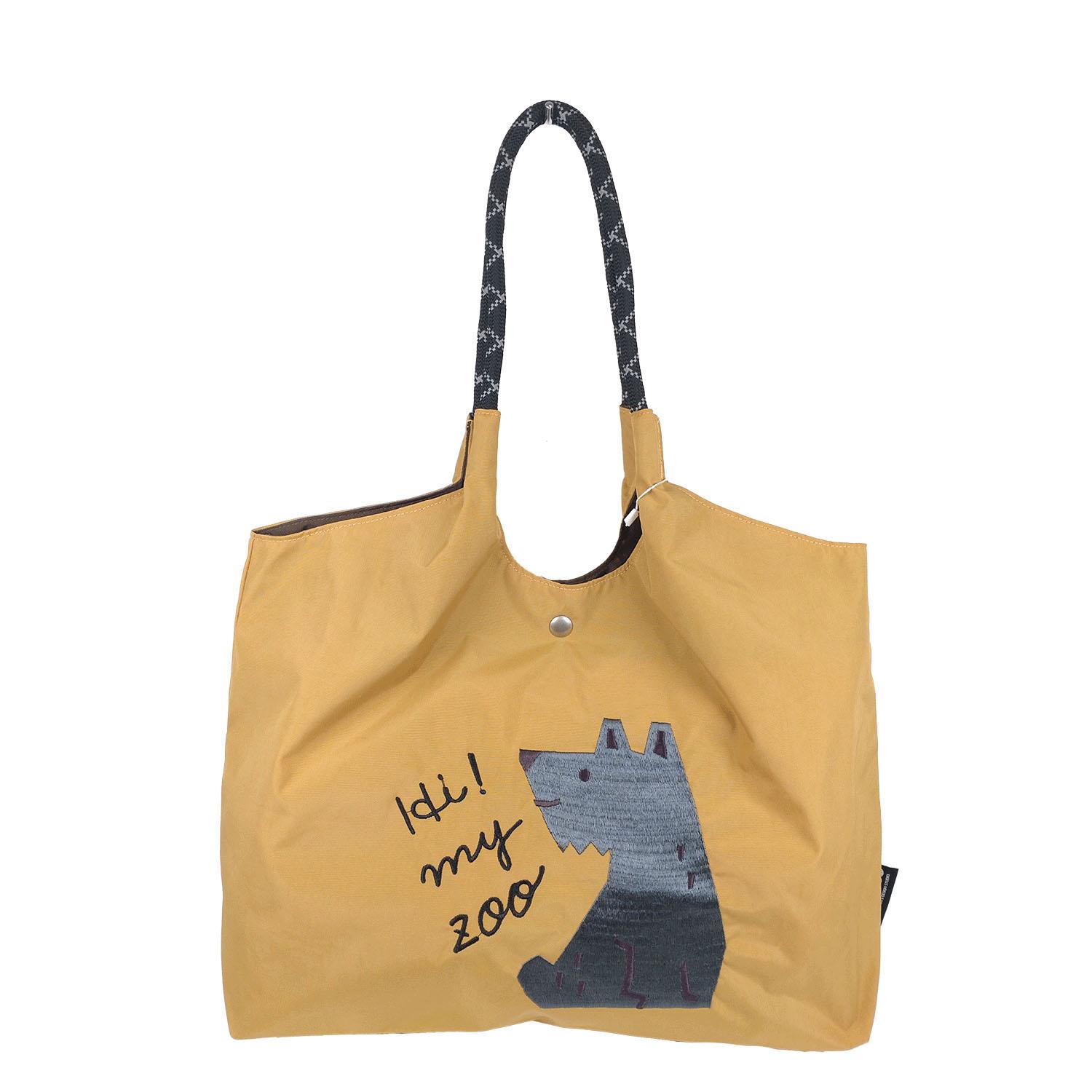 ミニトートバック＆巾着♡わんこ 巾着付きミニトート バッグ BAG トートバッグ トート 合皮 合皮