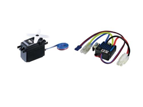 SANWA MX-6用 BL-SIGMA/SRM-102Z コンボセット 電動RCカー用 ブラシモーター専用バック付きESC + スタンダードサーボ 101A33201A