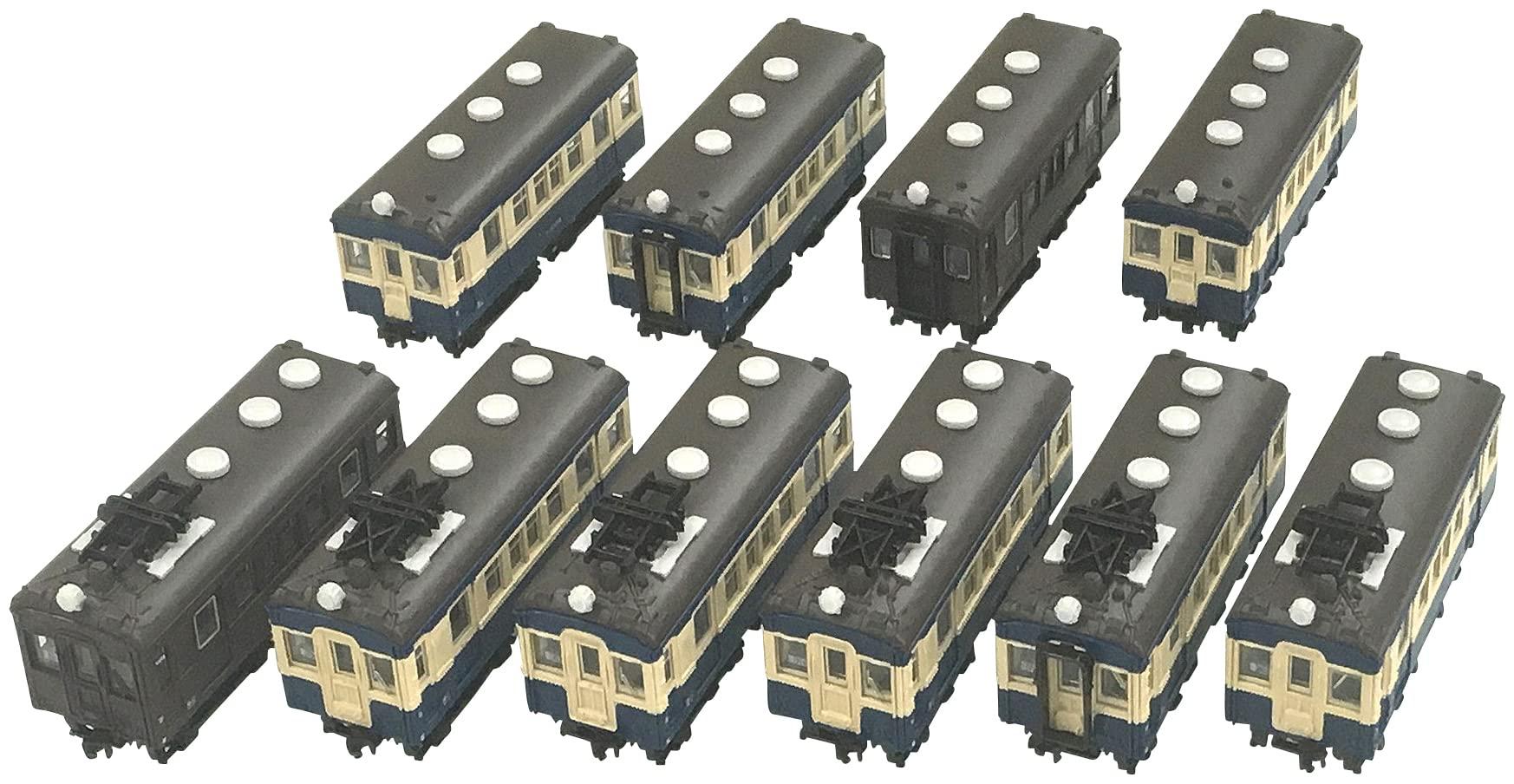 SHOPねこまた ますこっとれいん ぱーと2 国鉄42系 その1 (昭和8、9年度車 旧モハ43、旧クハ58) 彩色済み プラスチックキット 10個入 BOX