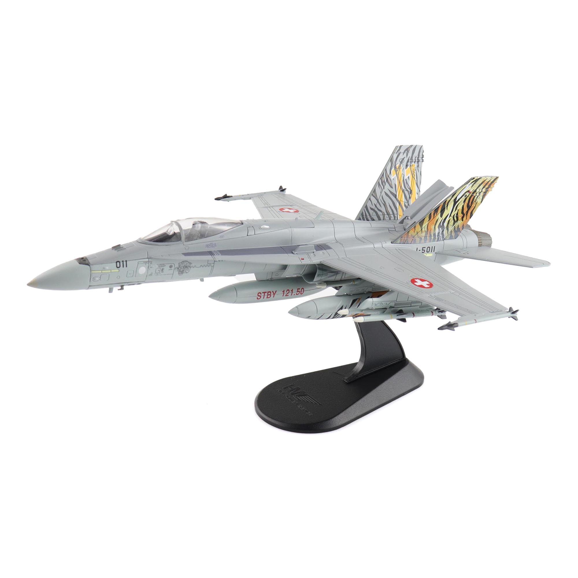 ホビーマスター | 1:72スケール 軍用機 レプリカ | F/A-18C スイスAF 2003 タイガーミート J-5011、スタッフェル 11、スイス空軍 | モデル HA3597