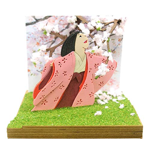 さんけい スタジオジブリmini かぐや姫の物語 山桜の木の下で ペーパークラフト MP07-108 おもちゃ画像
