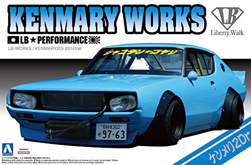 青島文化教材社 1/24 リバティーウォークシリーズ No.6 ニッサン スカイライン ケンメリ 2Dr 2014Ver. プラモデル おもちゃ画像