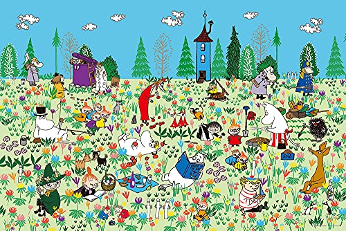 楽天市場】ムーミン ジグソーパズル お花畑のピクニック 1000
