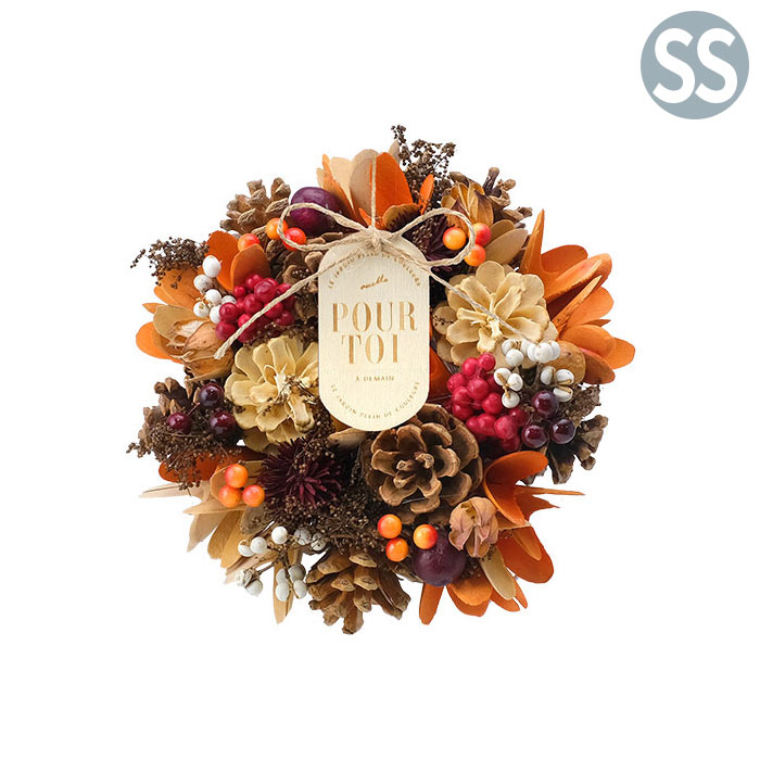 楽天市場】リース フラワーリース 秋 ハロウィン HWナチュラル