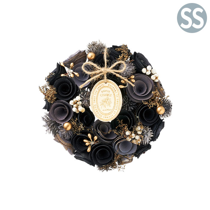 楽天市場】リース フラワーリース ワンカラーリース SS ブラック