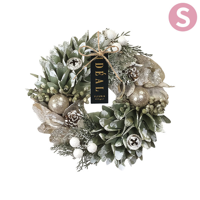 楽天市場】リース フラワーリース 冬 クリスマス CMナチュラルリース M
