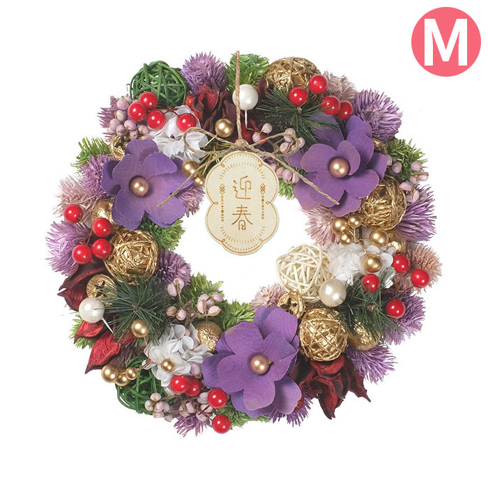 楽天市場】リース フラワーリース 正月飾り 新年 迎春 和風 NY