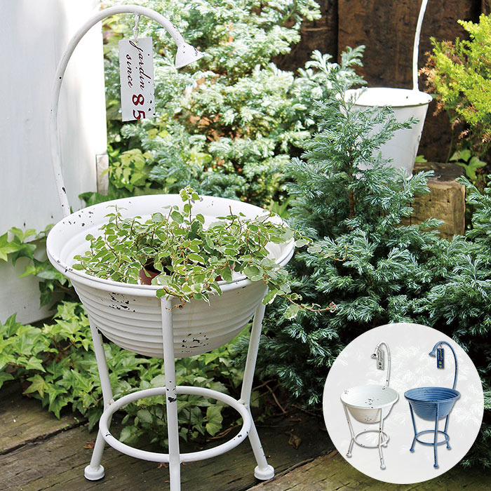 アイアン　プランターラック ホワイト 120cm ガーデニング　ジャンクガーデン アイアン プランターラック ホワイト 120cm ガーデニング ジャンク