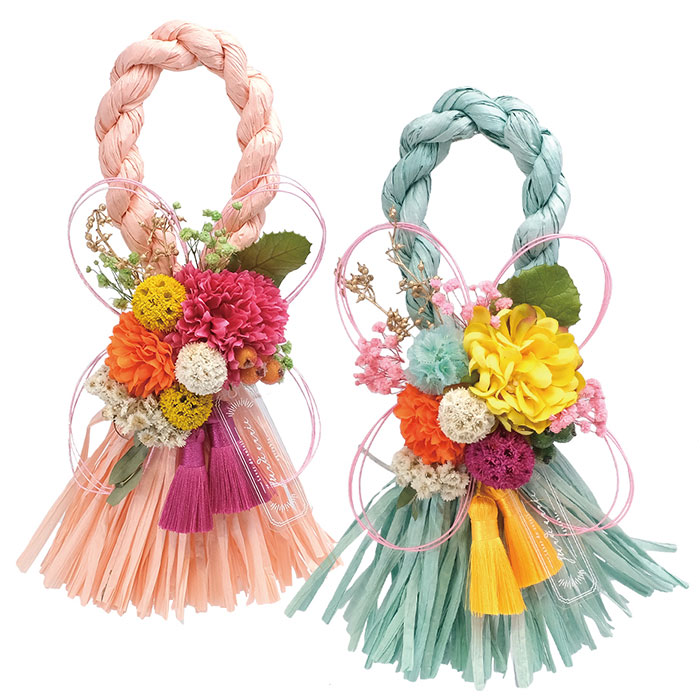 楽天市場】正月飾り しめ縄 リース しめ縄飾り 注連縄 壁掛け おしゃれ