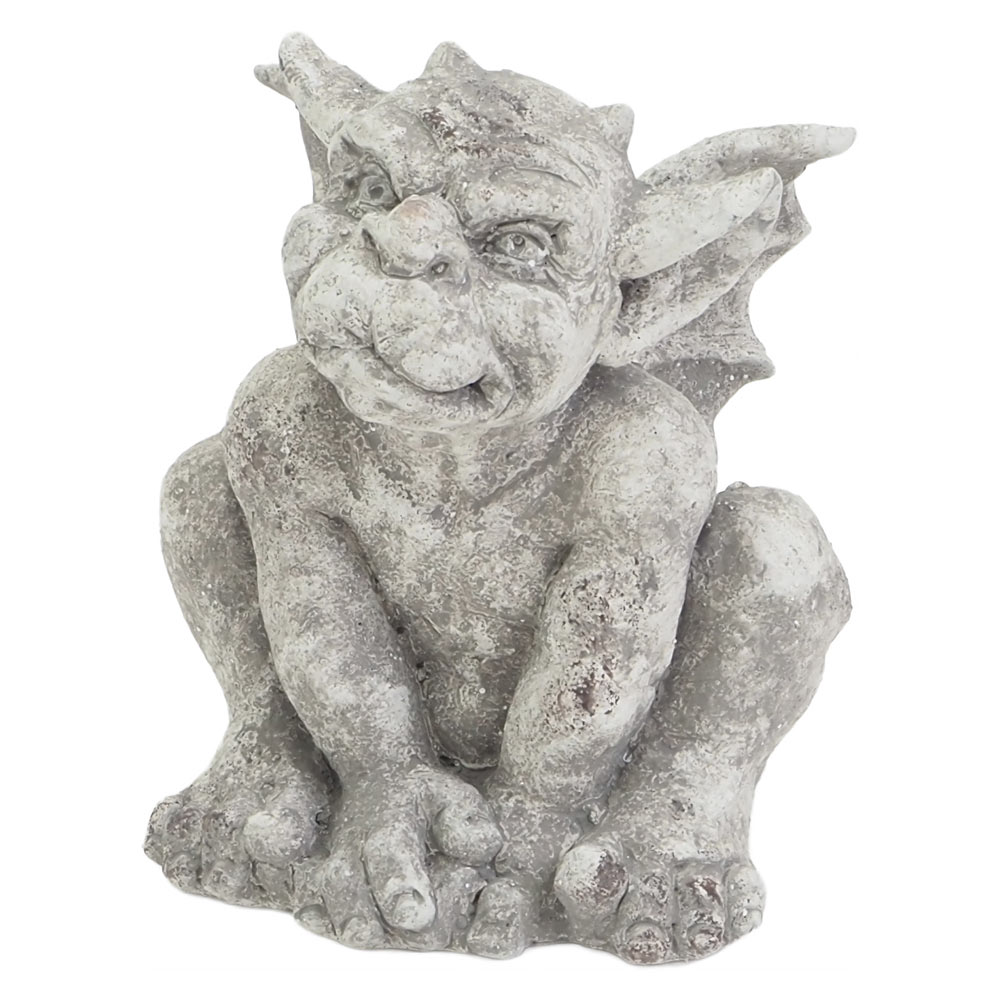 楽天市場】ガーゴイル オブジェ 石像風 魔除け 置物 庭 ガーデン