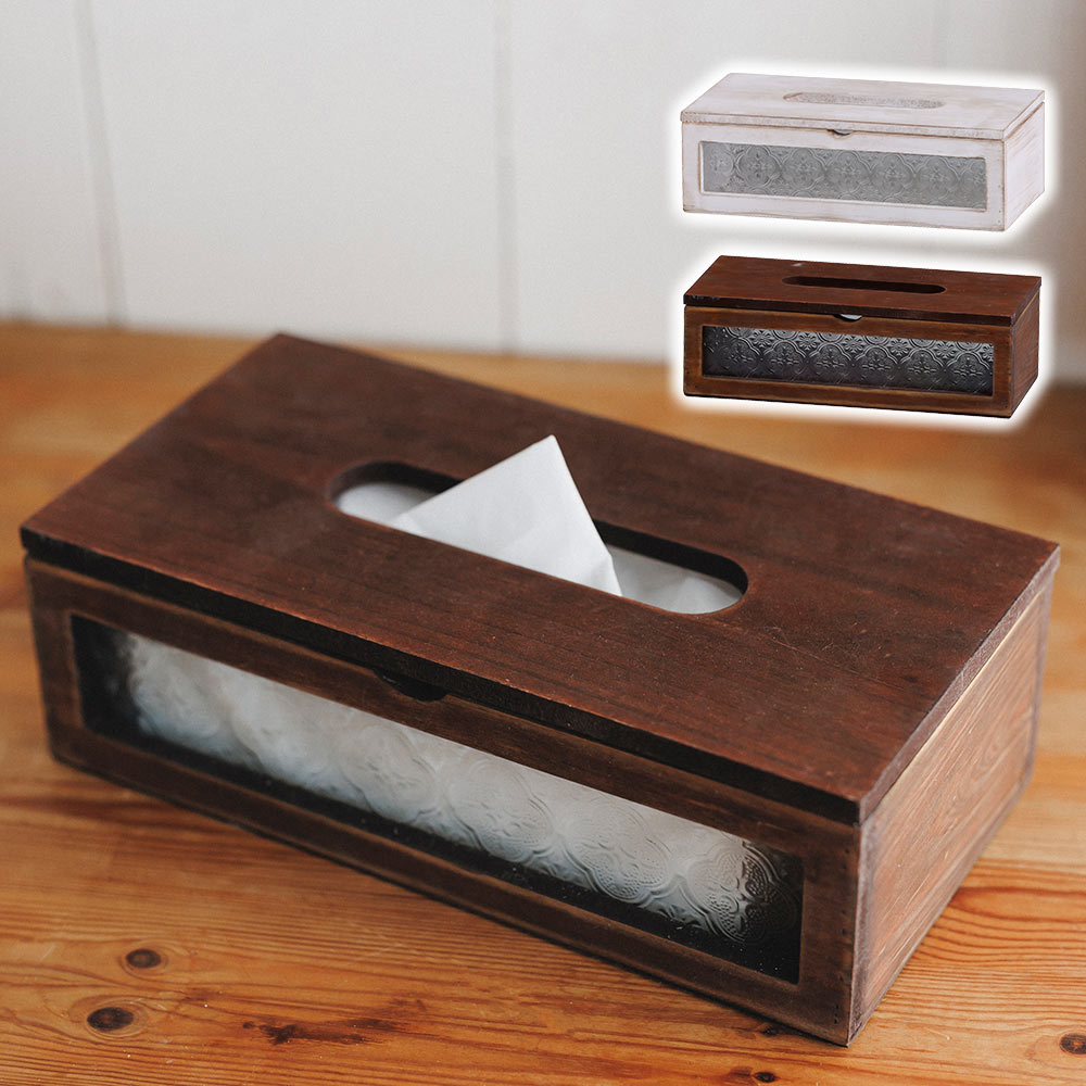 ティシュケース tissuebox-03088 ホワイト タイル調 ティッシュケース | ART OF