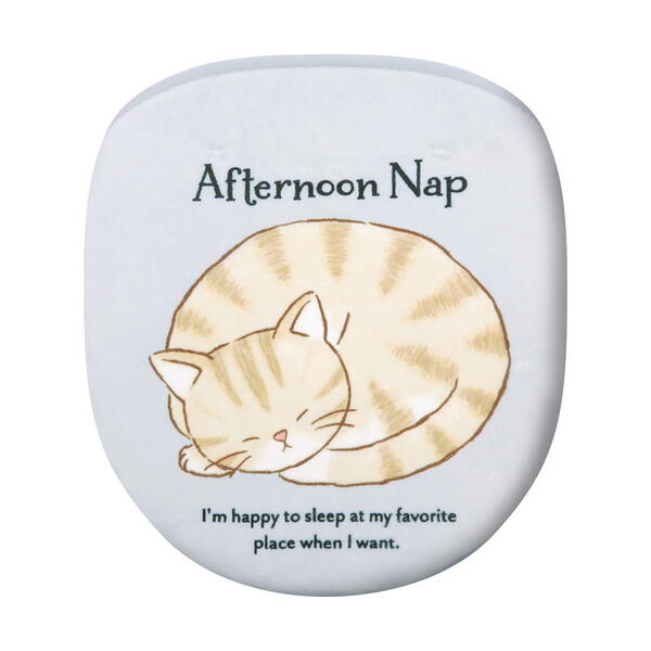 送料無料ライン対応ショップ ねこ 猫 ネコ キャラクター 限定セール おしゃれ カバー ねこのお昼寝トイレフタカバー Me249 トイレ