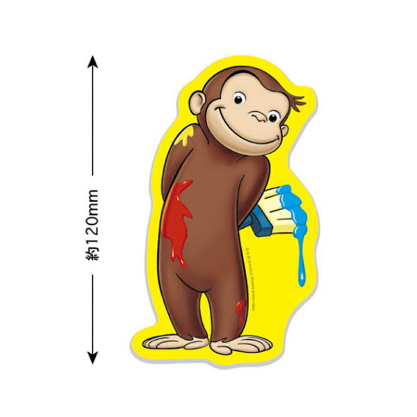 楽天市場 スーパーセール10 Off おさるのジョージ ステッカー ペンキ Cg Se001 Curious George キャラクターグッズpoccl