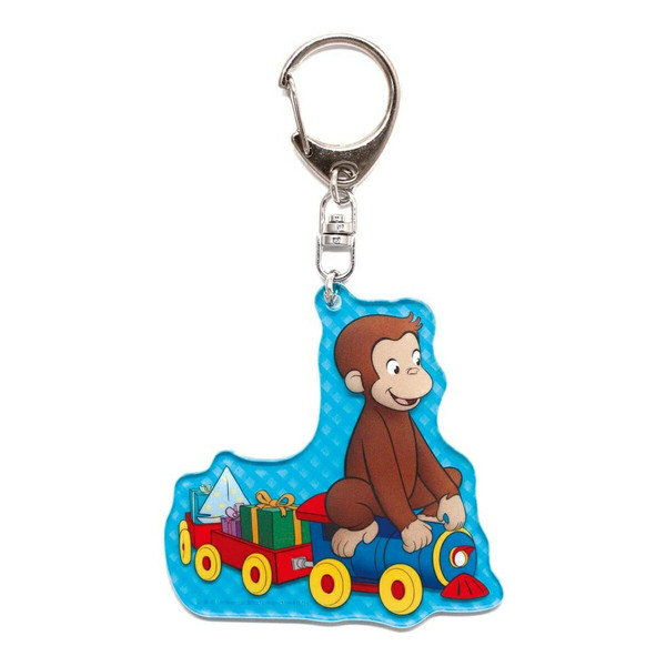 楽天市場 おさるのジョージ アクリルキーホルダー 汽車 Cg Kh032 Curious George キャラクターグッズpoccl