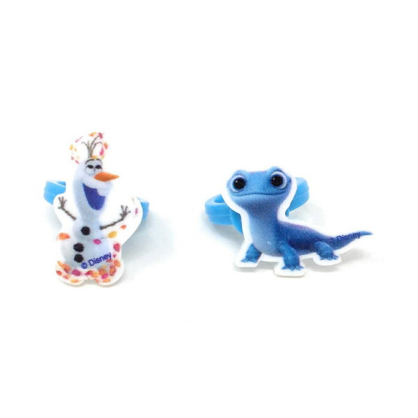 楽天市場 ディズニー アナと雪の女王 サブキャラプラスチックリング2個セット オラフ サラマンダー Disney Frozen キャラクターグッズpoccl