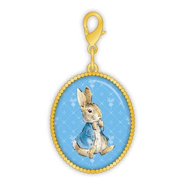 楽天市場 ピーターラビット カメオ風チャーム ピーターブルー Pr Fc002 Peter Rabbit キャラクターグッズpoccl